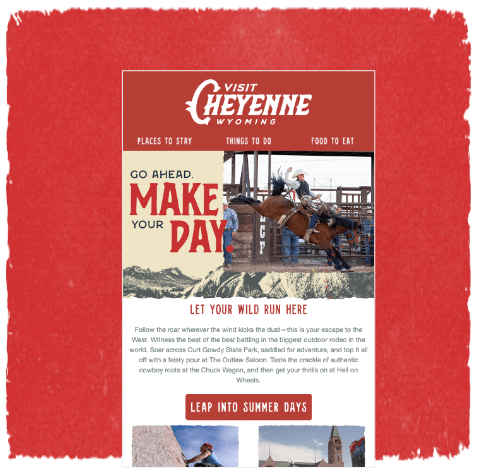 Visit Cheyenne | Email Marketing